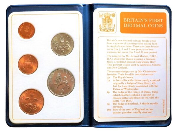 1971 BRITANS FIRST DECIMAL COIN SET UNCIRCULATED - Image 3