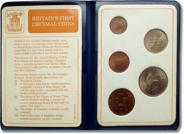 1971 BRITANS FIRST DECIMAL COIN SET UNCIRCULATED - Image 2