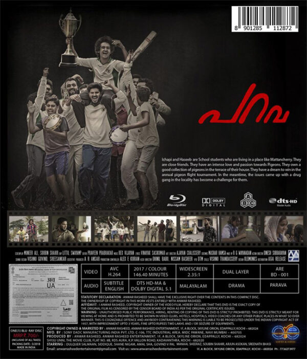 PARAVA / BLUERAY / DULQUER / SAUBIN /SHANE - Image 2