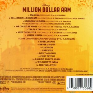 MILION DOLLAR ARM / AUDIO CD / AR RAHMAN