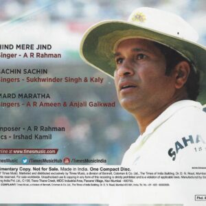 SACHIN A BILLION DREAMS/ AUDIO CD / AR RAHMAN